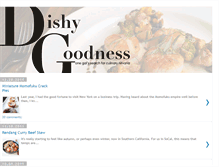 Tablet Screenshot of dishygoodness.com